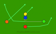 5 on 5 flag football play