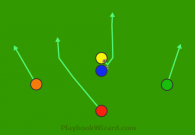 5 on 5 flag football play