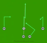 5 on 5 flag football play