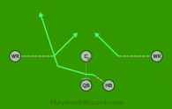 5 on 5 flag football play