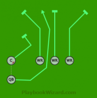 5 on 5 flag football play