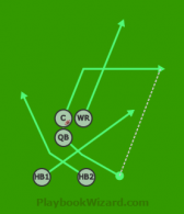 5 on 5 flag football play