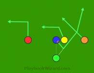 5 on 5 flag football play