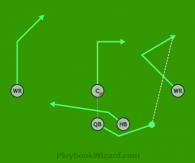 5 on 5 flag football play