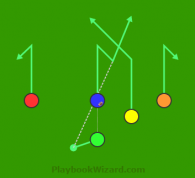 5 on 5 flag football play