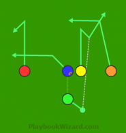 5 on 5 flag football play