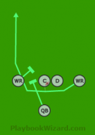 RN - Shotgun02 - Snap to WR is a 5 on 5 flag football play