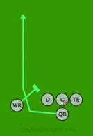 RN - Singleback01 - QB Run is a 5 on 5 flag football play