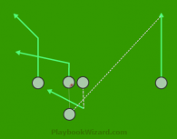 lizard is a 5 on 5 flag football play