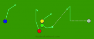 Button Hook 2 is a 5 on 5 flag football play