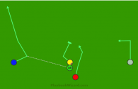 Short pass left is a 5 on 5 flag football play