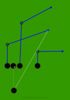 overload is a 5 on 5 flag football play