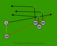 105-2 is a 5 on 5 flag football play